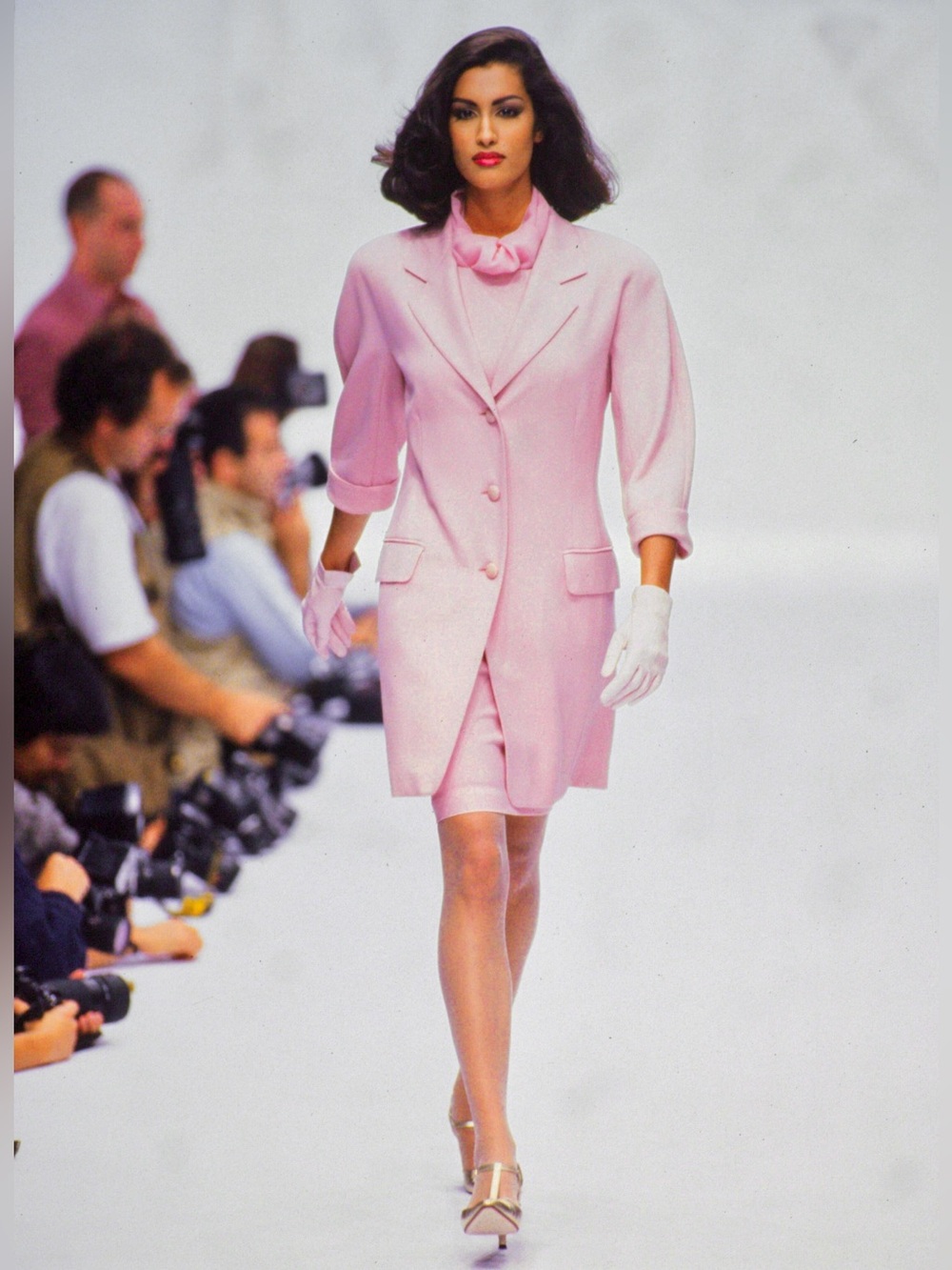 Vintage MAX MARA S/S 1992 Wool Pink Blazer Coat + Shift Dress SET in Pink